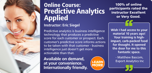 Predictive Analytics World Online Training