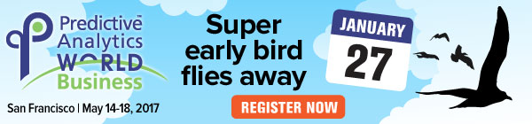 Predictive Analytics World for Business - Super Early Bird