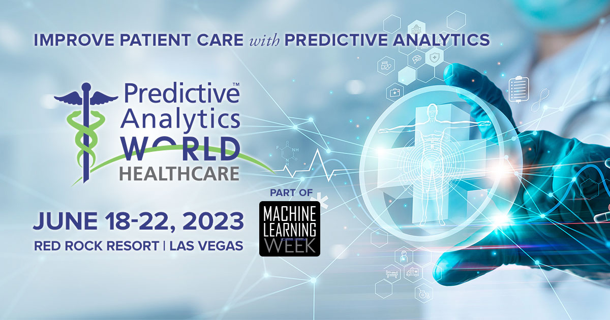 Predictive Analytics World for Healthcare Las Vegas 2023 Agenda At a